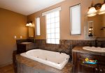 Casa Campbell at El Dorado Ranch San Felipe BC vacation home - bathtub upstairs main bedroom toilet